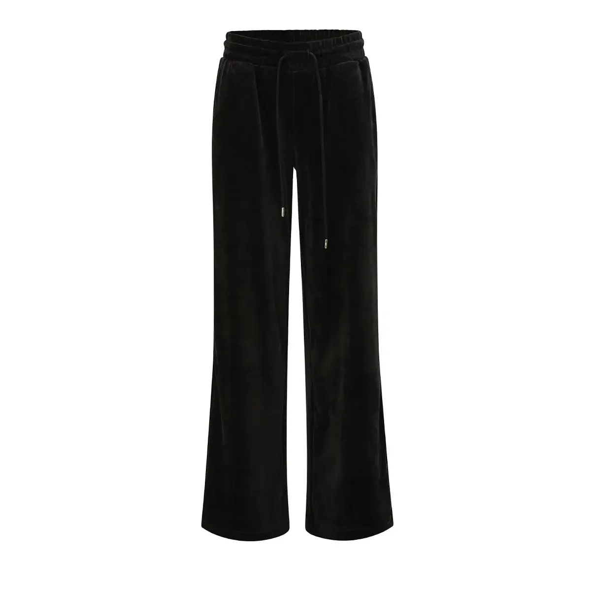 Weite Loungehose aus Velours