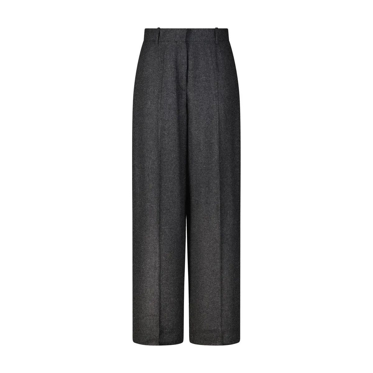 Relaxte Flanellhose aus Wollmischung