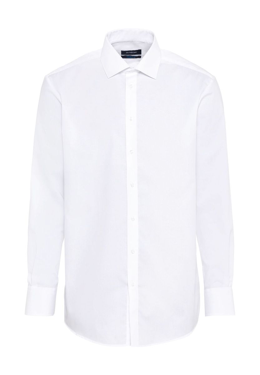 Klassisches Weißes Popeline-Hemd