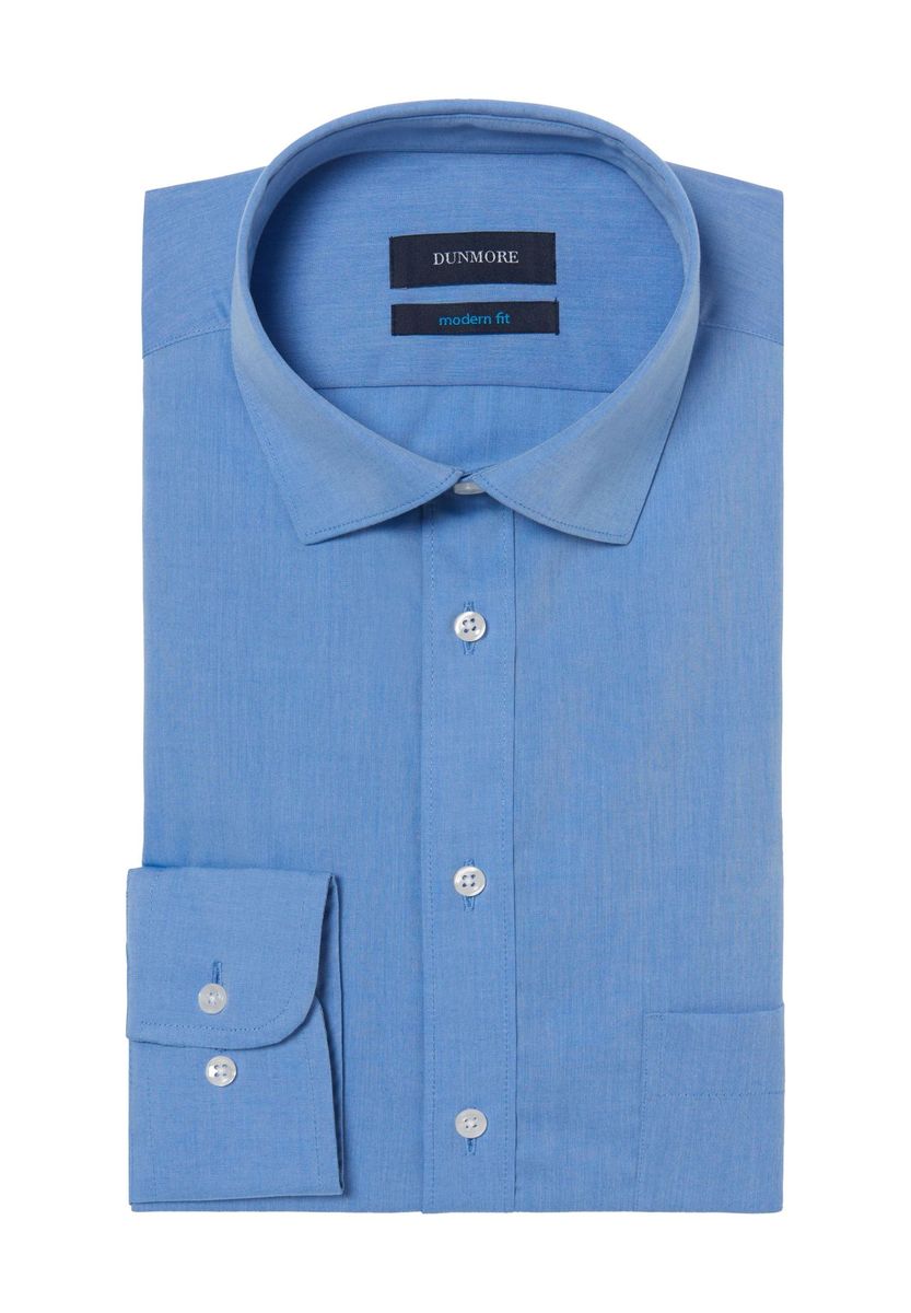 Herren Modern Fit Unifarbenes Businesshemd