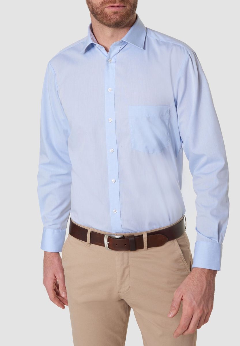 Modern Fit blaues Hemd