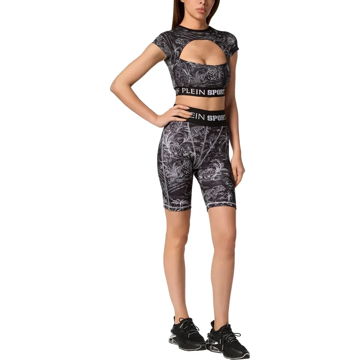 Bedruckte Activewear Radlerhose