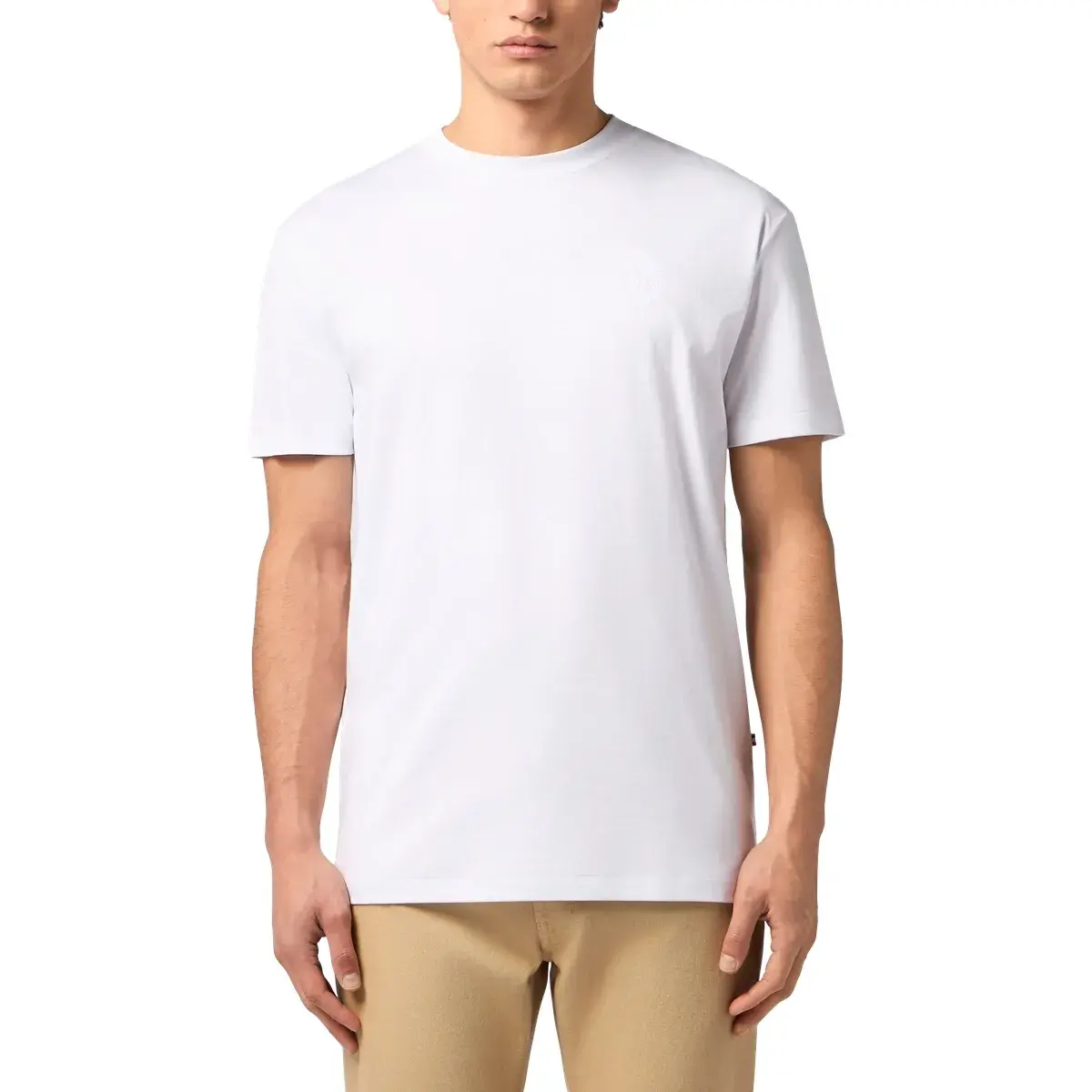 Basic Baumwoll T-Shirt mit Rundhalsausschnitt