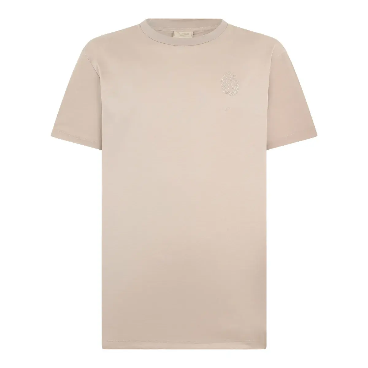 Basic T-Shirt mit Logo-Stickerei