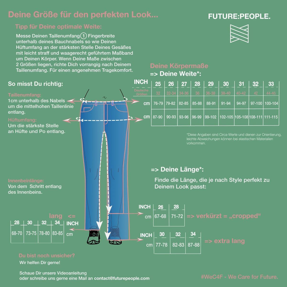 Barrel Leg Jeans mit mittelhohem Bund