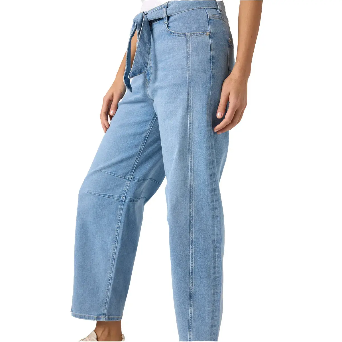 Barrel Leg Jeans mit mittelhohem Bund
