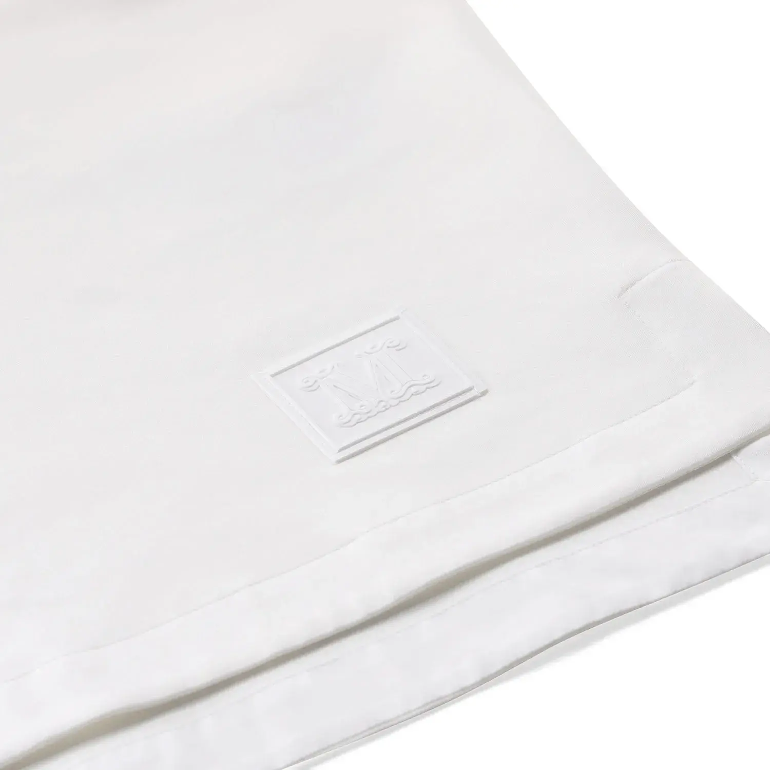 Weißes T-Shirt aus Baumwollmischung mit Bindearm