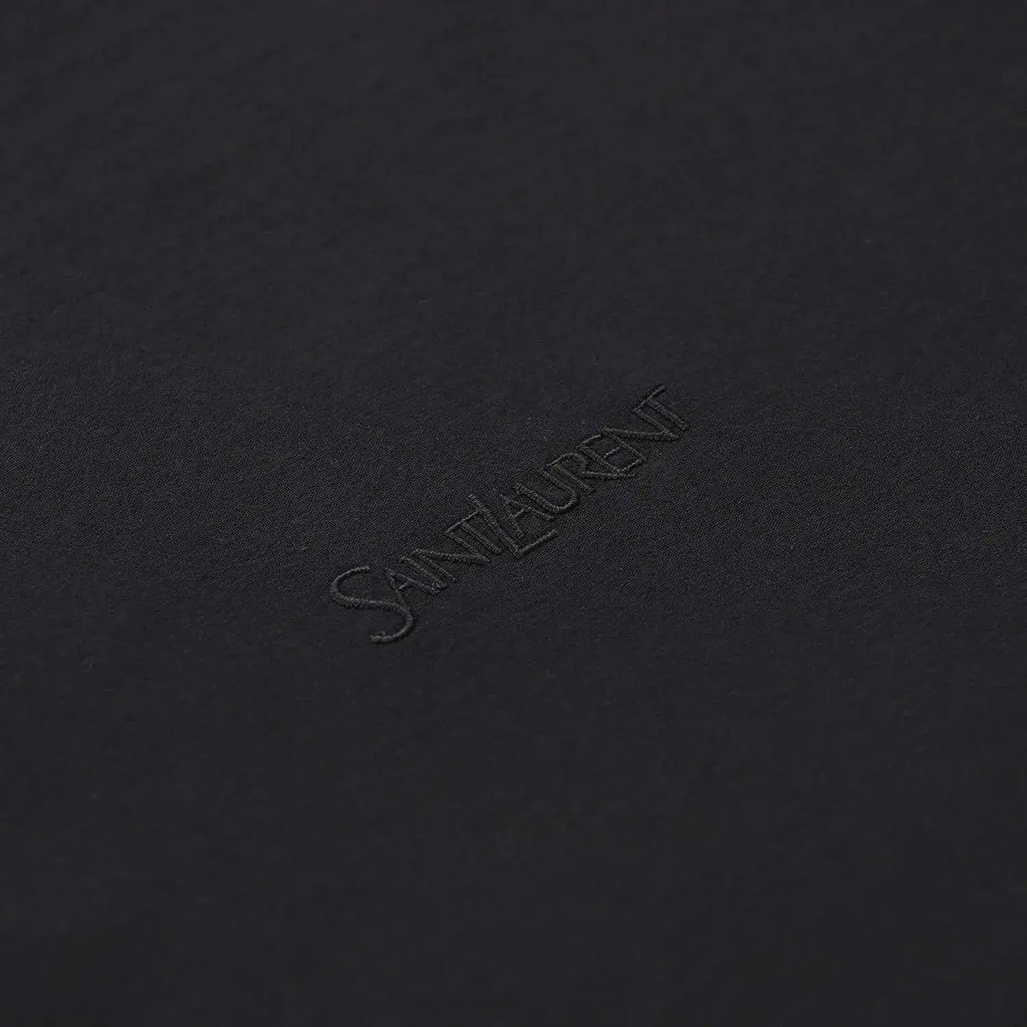 Schwarzes Baumwoll-T-Shirt mit Logo
