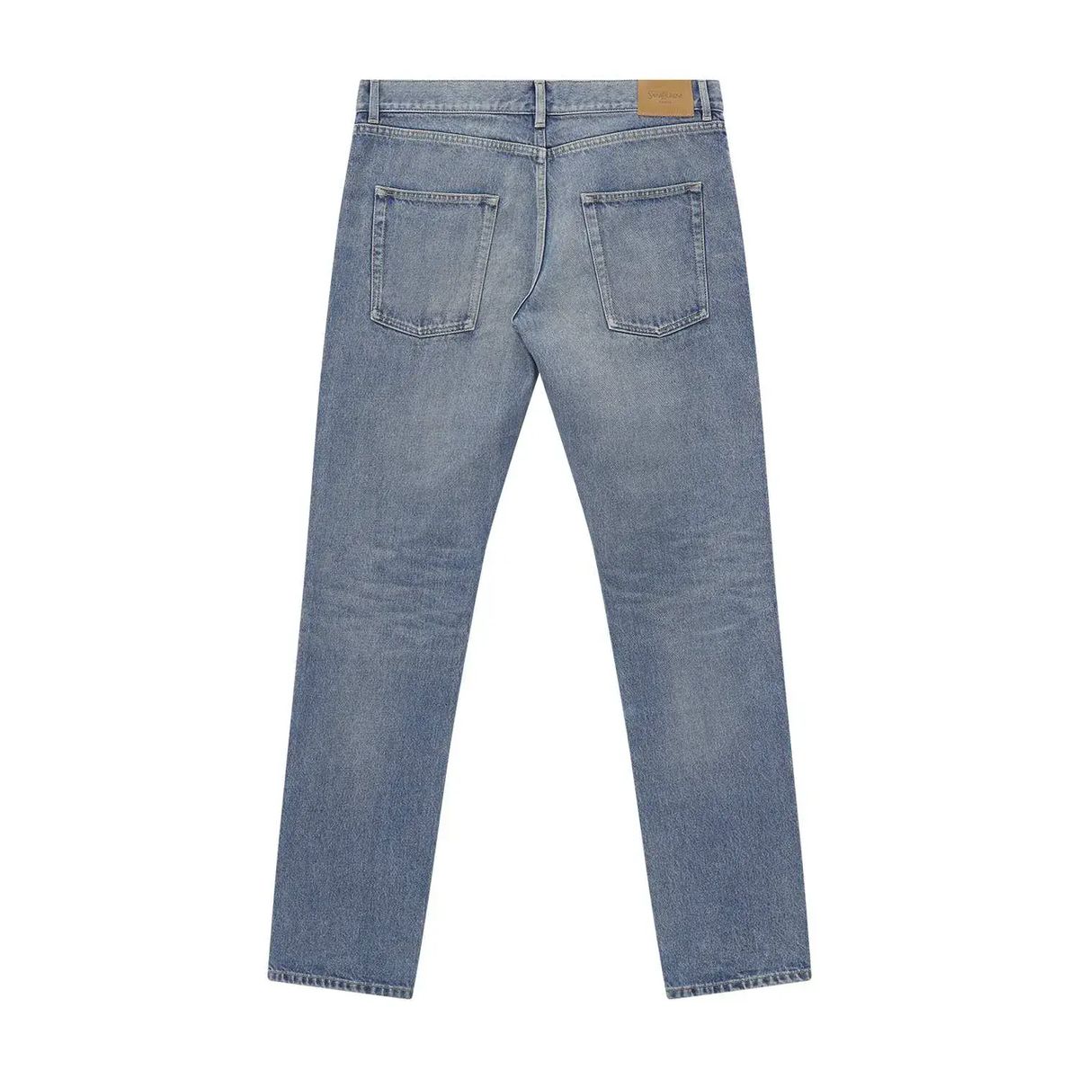 Jeans mit geradem Bein in heller Waschung