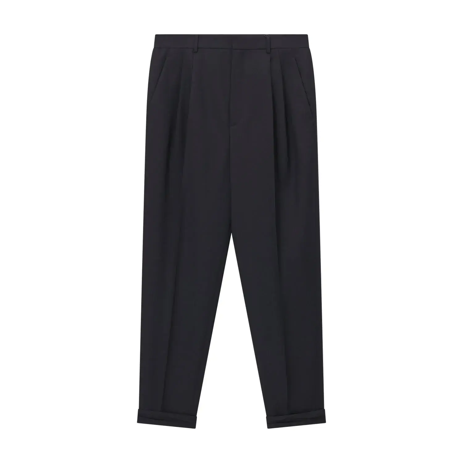 Moderne Karottenhose aus Wolle