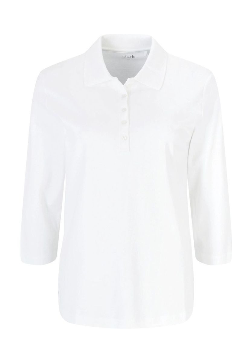 Damen Poloshirt mit Dreiviertelärmeln