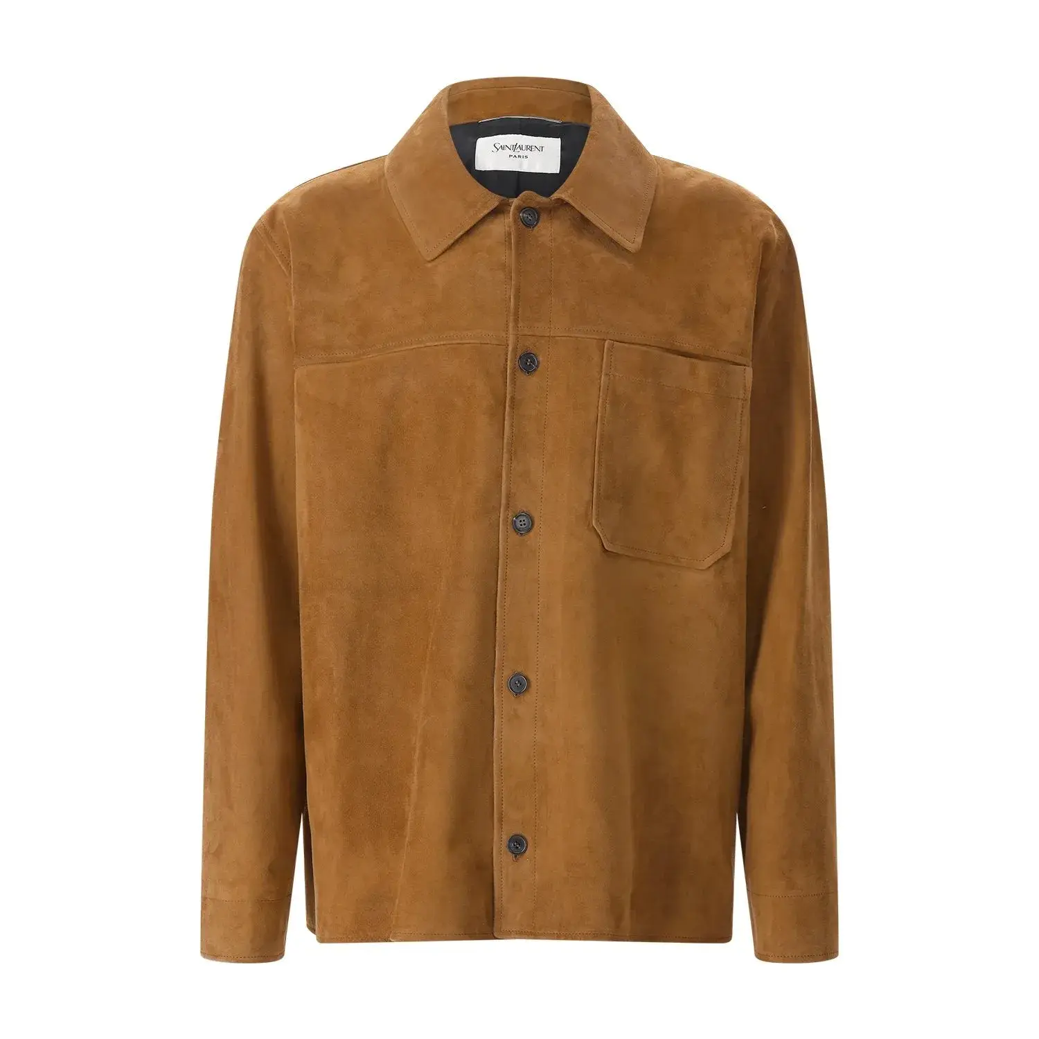 Saint Laurent Wildleder Overshirt Jacke