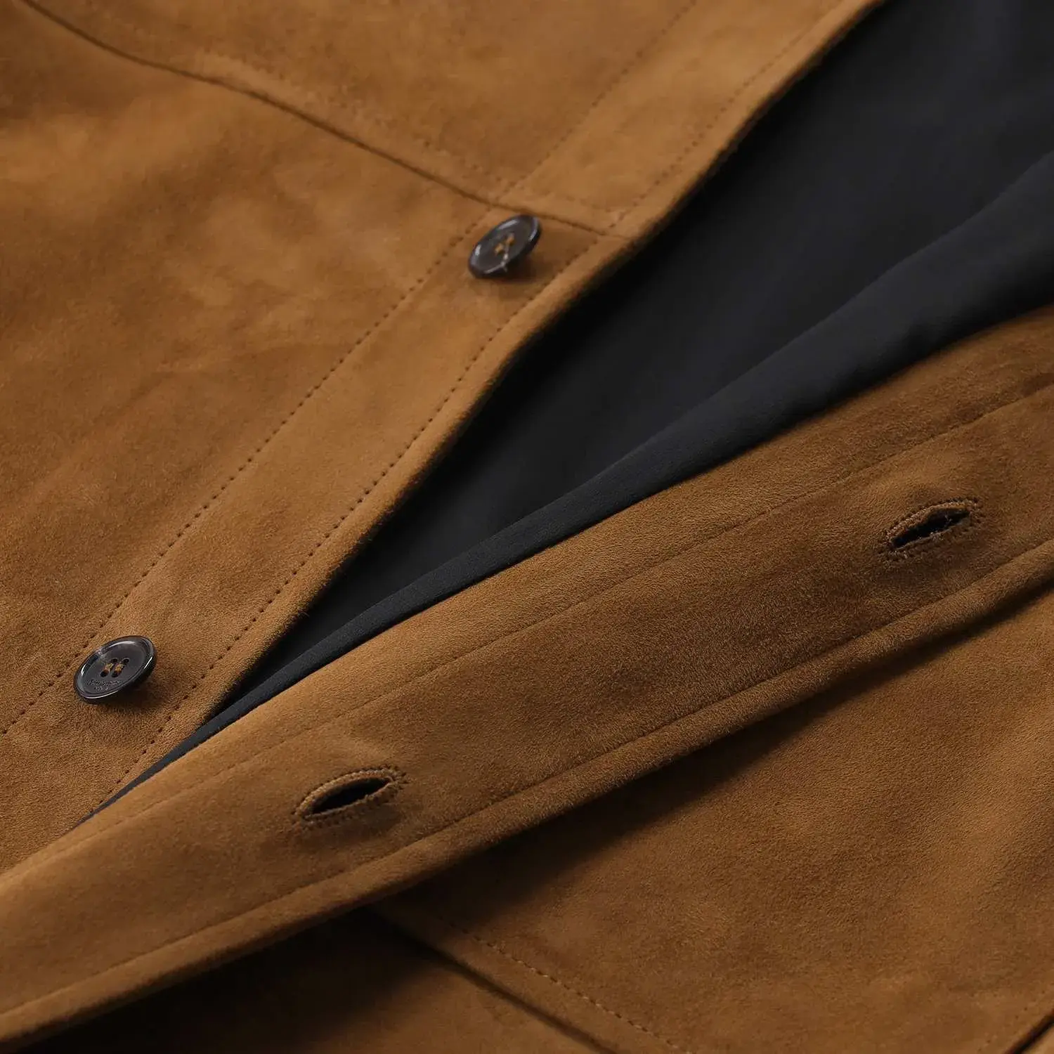 Saint Laurent Wildleder Overshirt Jacke