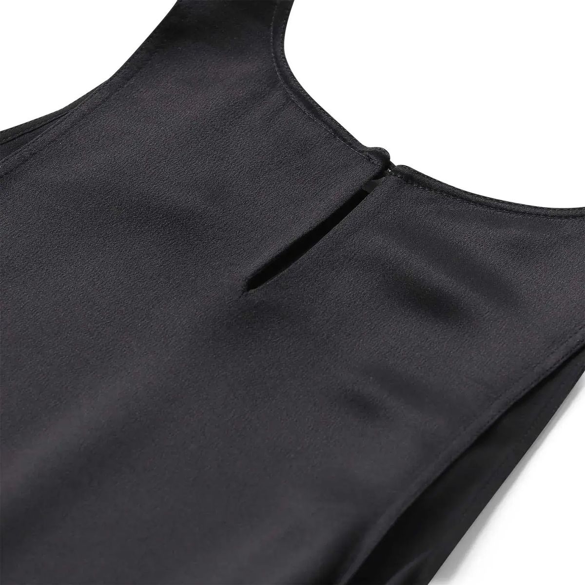 Ärmelloses Maxikleid aus Seide