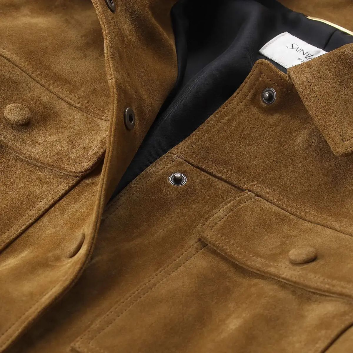 Wildlederjacke mit Gürtel