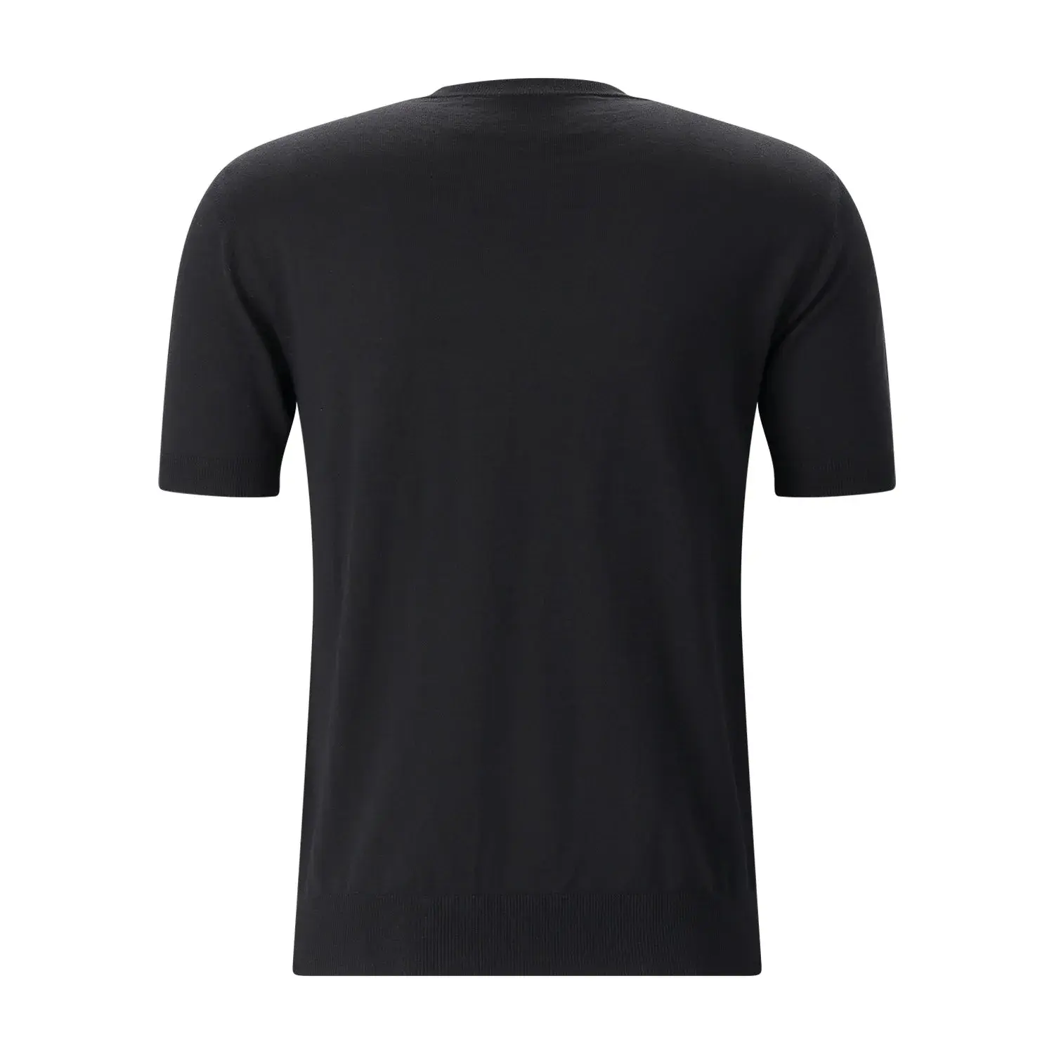 Elegantes Wollstrick Kurzarm T-Shirt