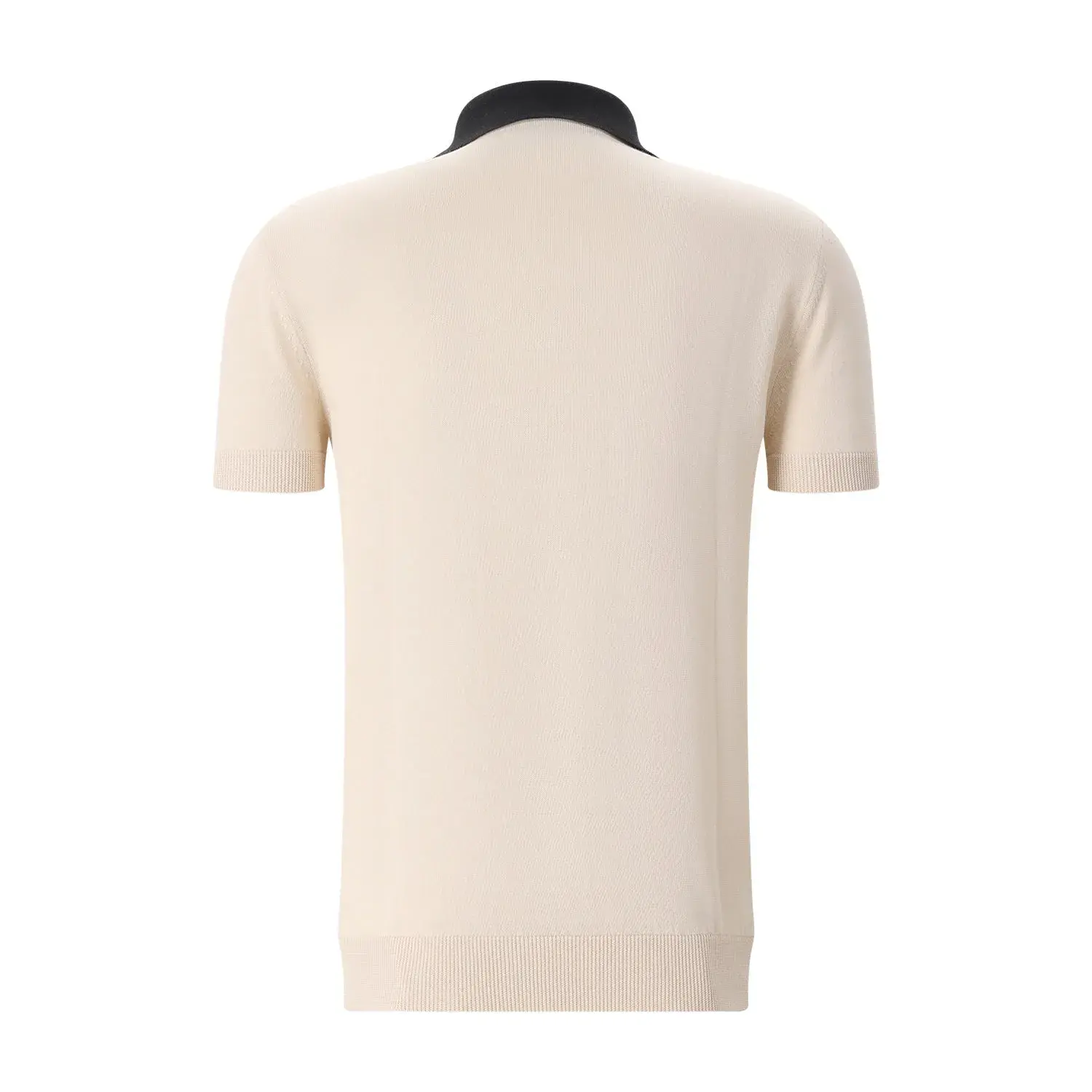 Modernes Baumwollstrick-Poloshirt mit V-Design