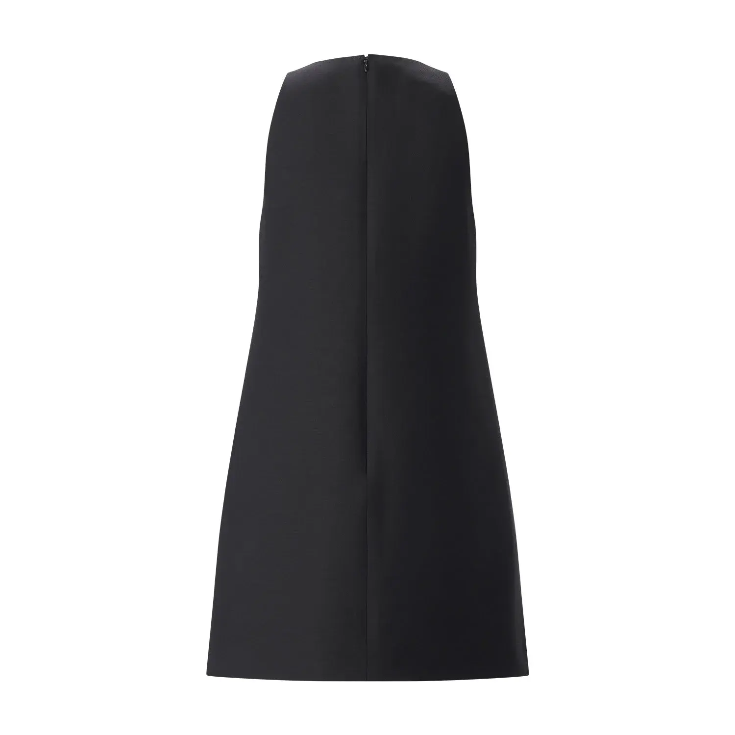 Verziertes Mini-Kleid aus Wolle und Seide