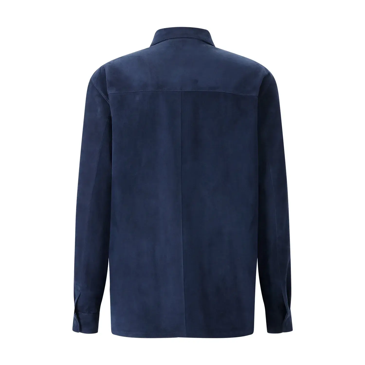 Wildleder Hemdjacke mit Metall Logo