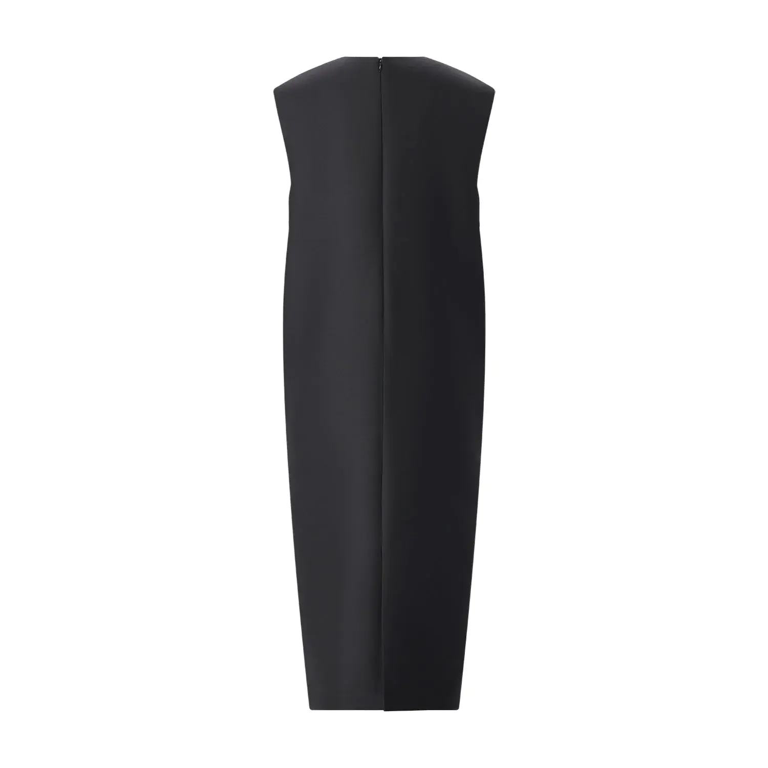 Modernes Midi-Kleid aus Wolle und Seide mit Schleife