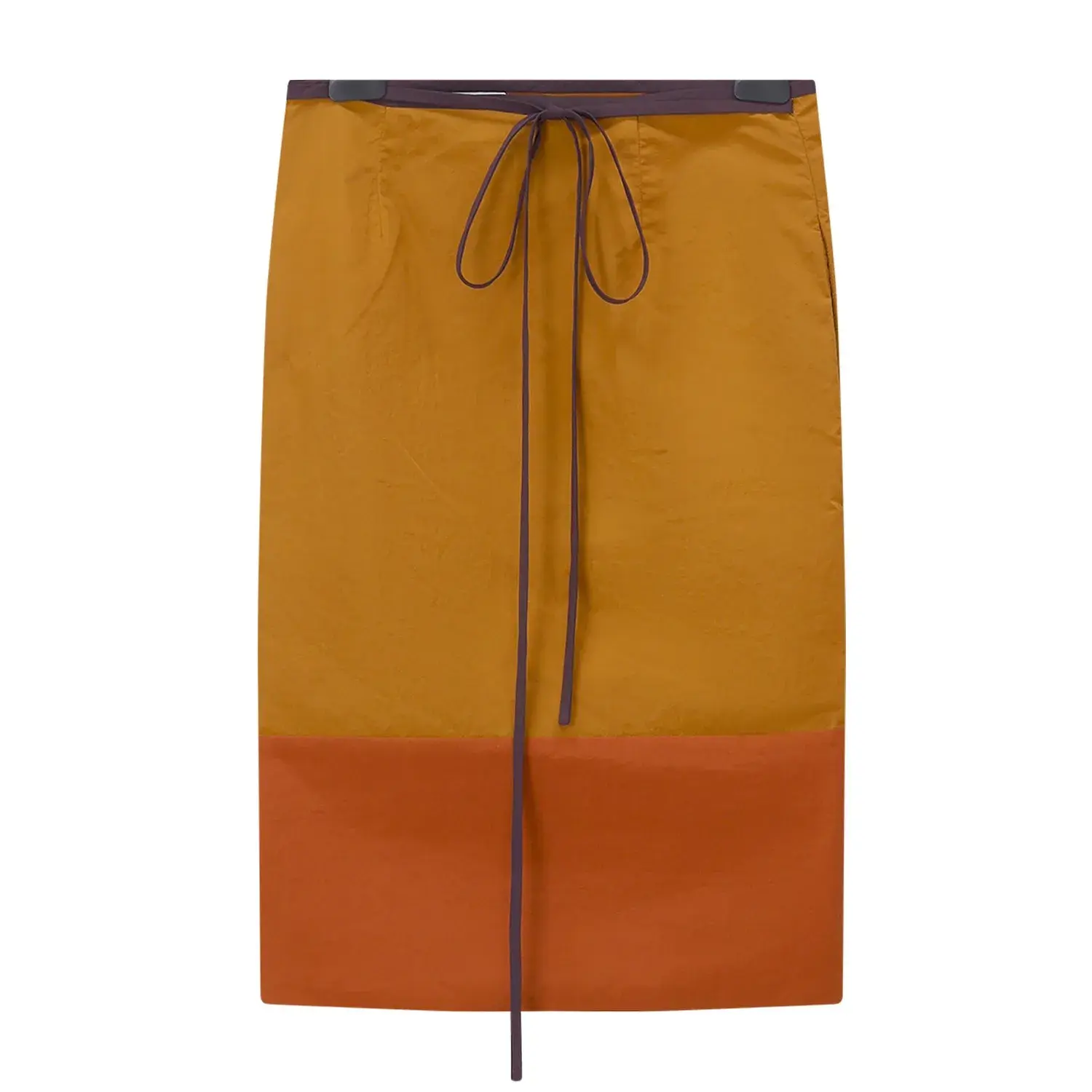 Colorblock-Midi-Wickelrock