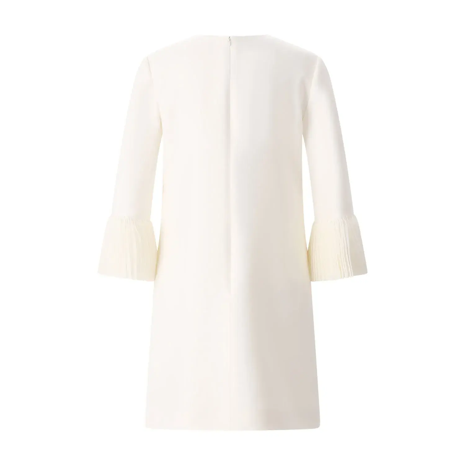 Elegantes A-Linien-Minikleid aus Wolle und Seide