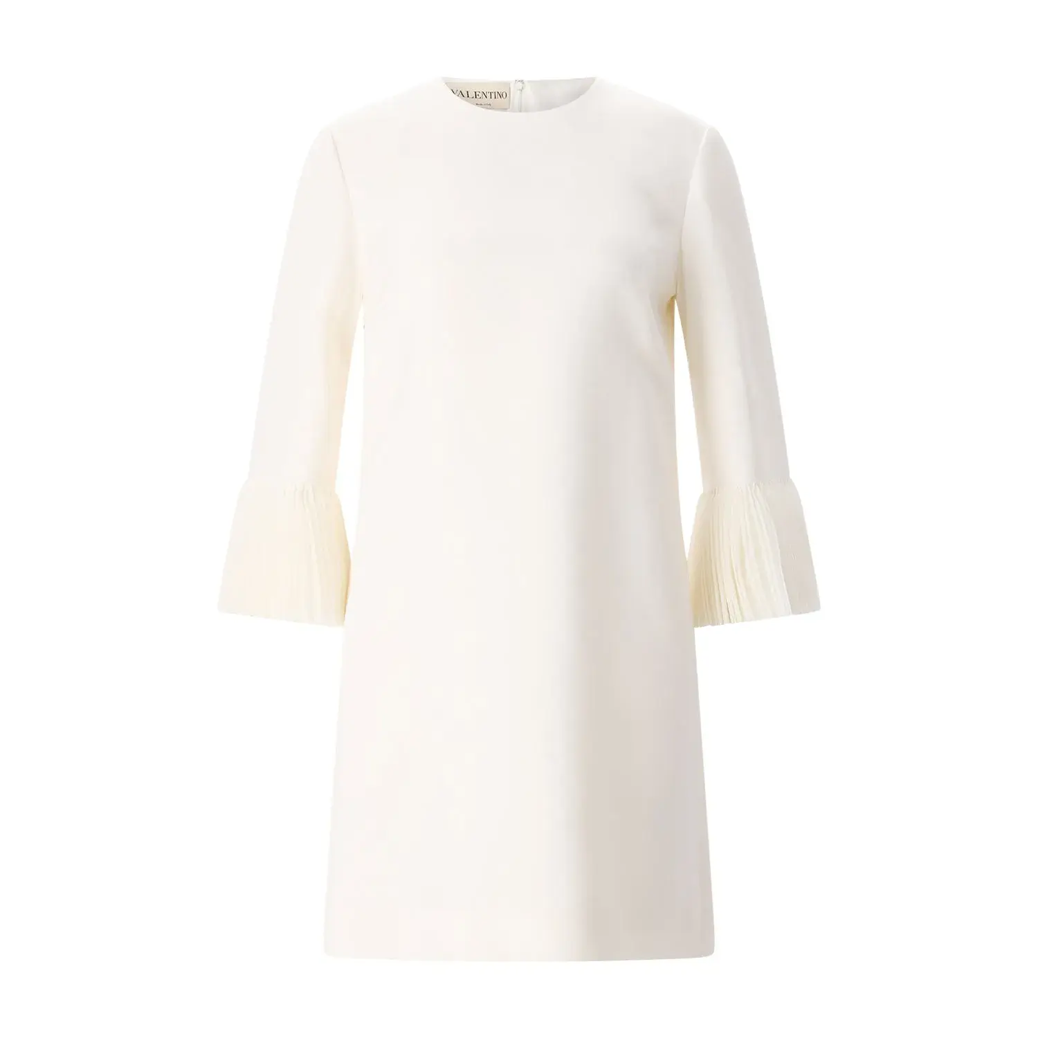 Elegantes A-Linien-Minikleid aus Wolle und Seide