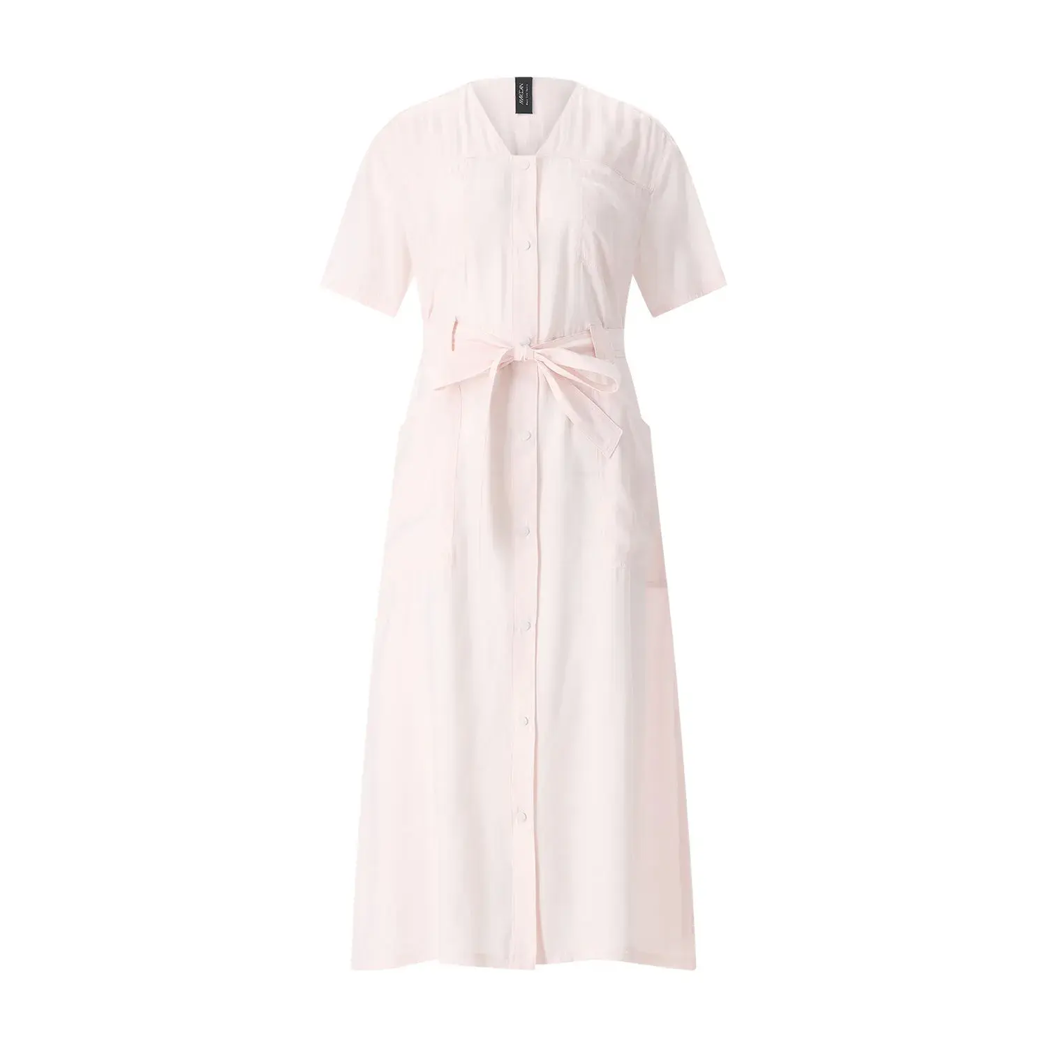 Tailliertes Midikleid mit Knopfleiste