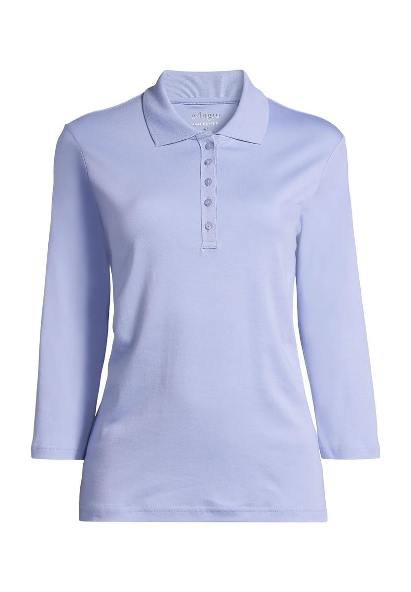 Damen Poloshirt mit 3/4 Ärmeln