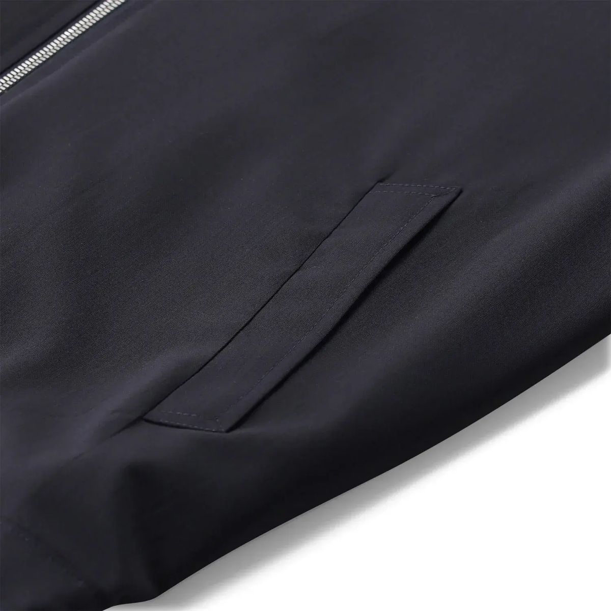 Marineblaue Harrington-Jacke aus Wollmischung