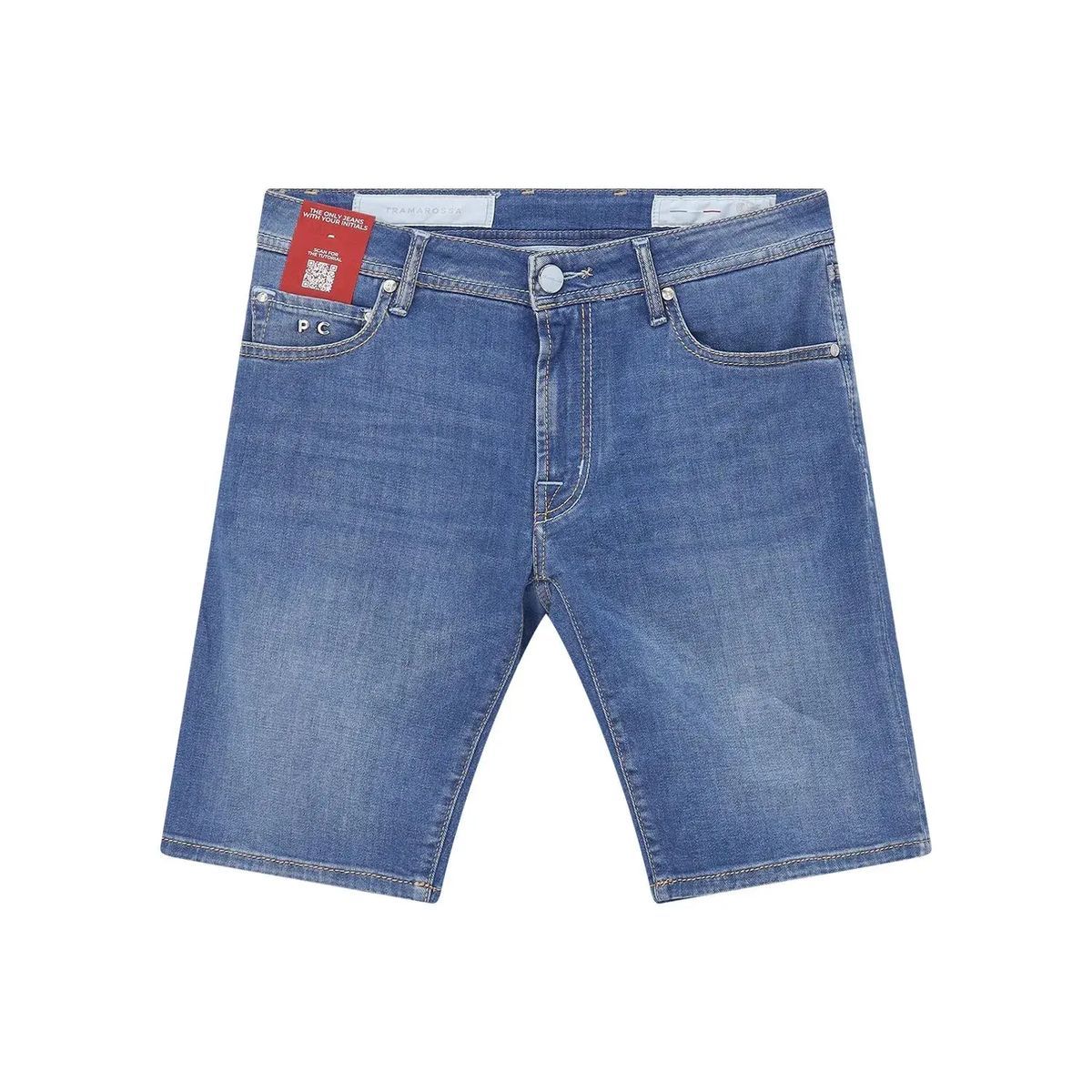 Schmale Denim Jeansshorts