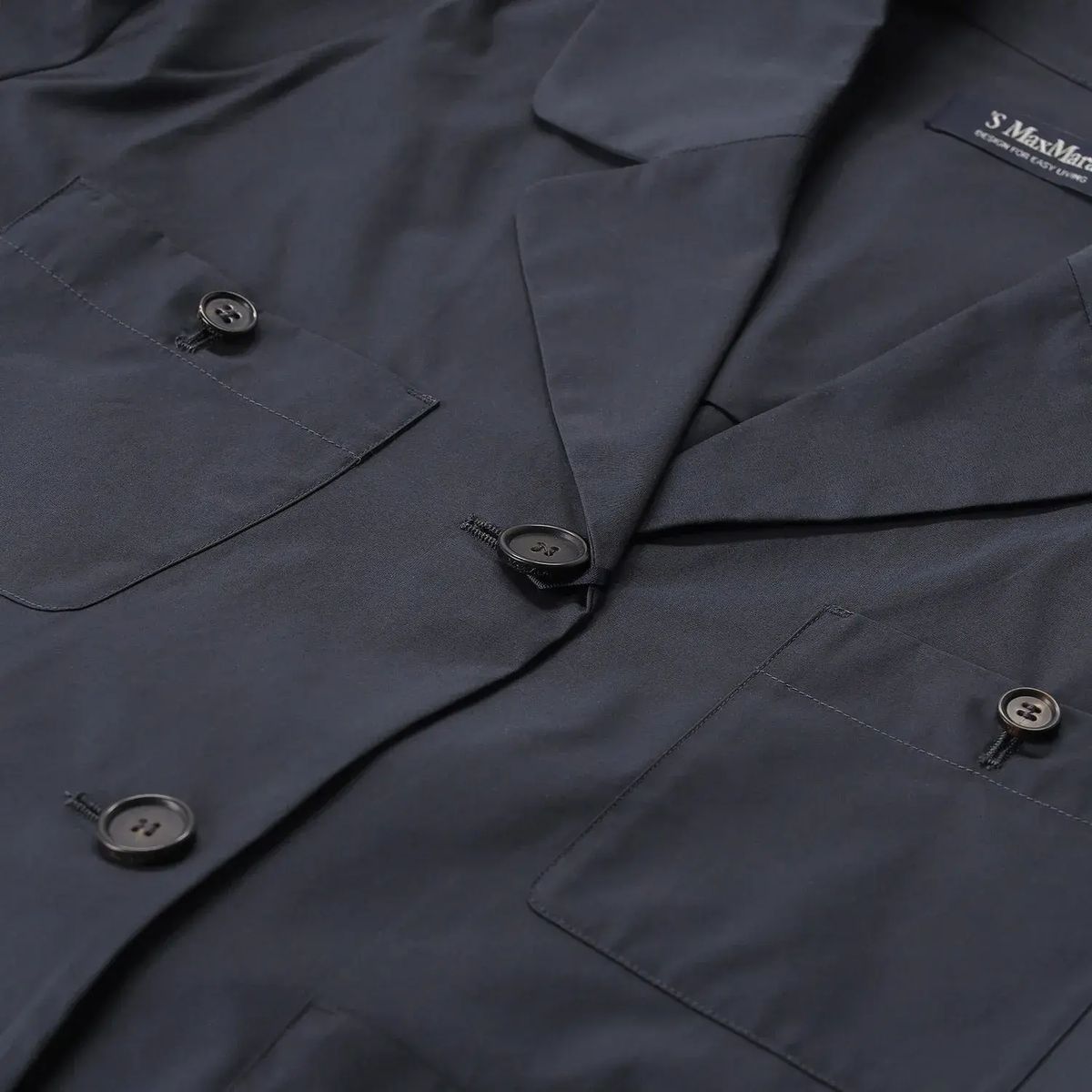 Kastige Baumwoll-Hemdjacke mit Taschen