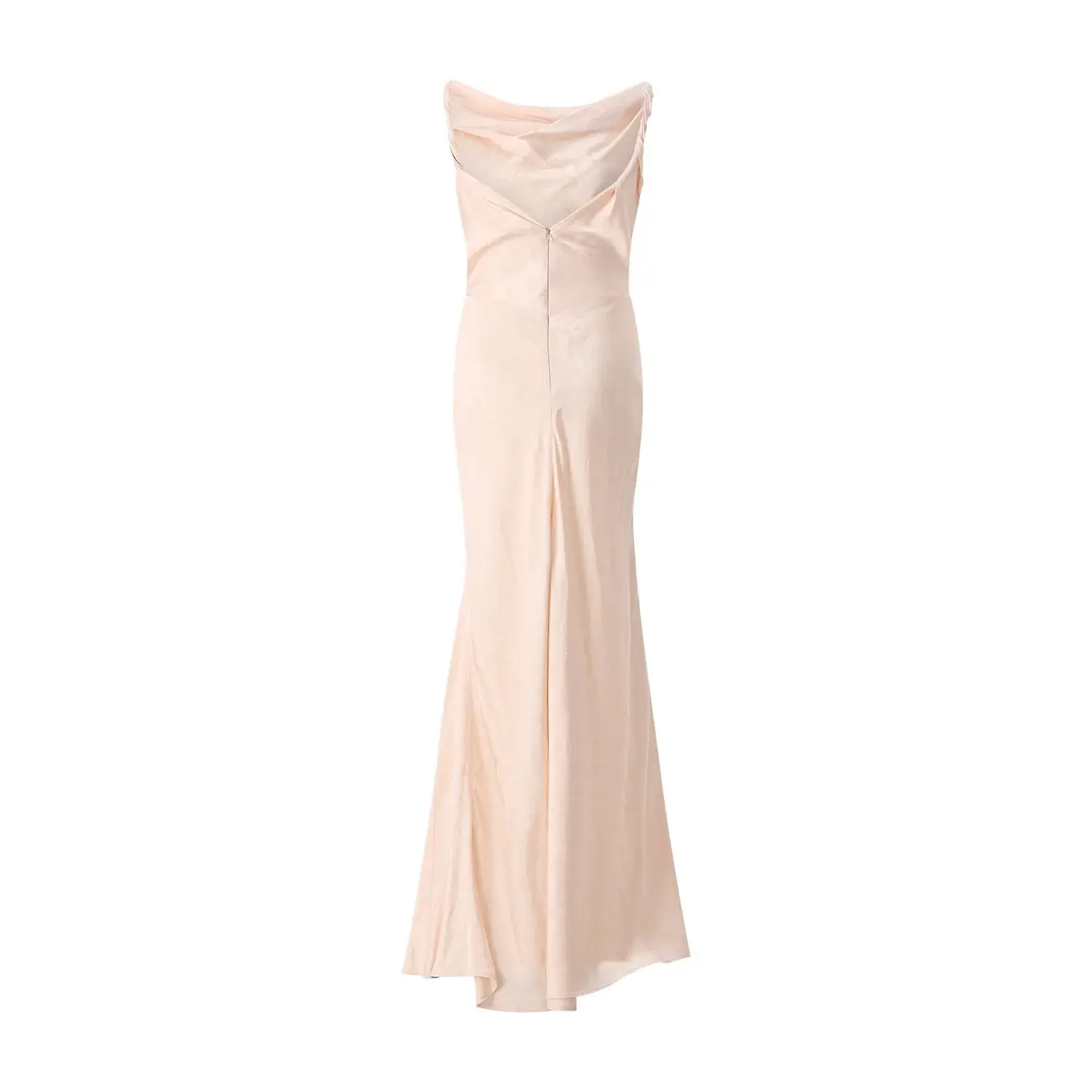 Elegantes Abendkleid mit Wasserfallausschnitt