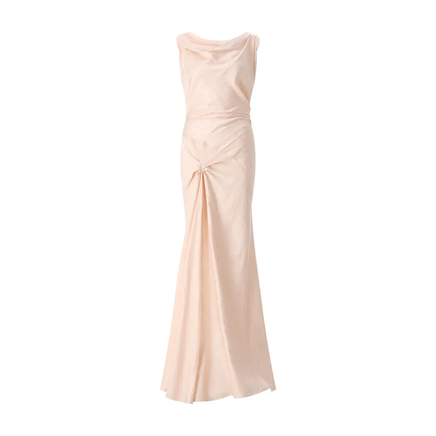Elegantes Abendkleid mit Wasserfallausschnitt