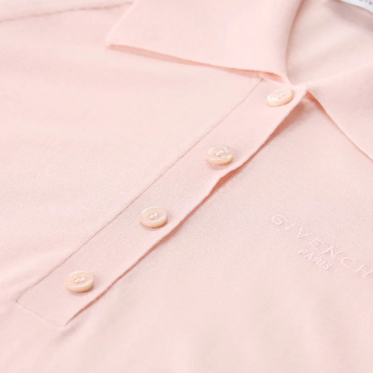 Elegantes Strick-Poloshirt aus Wolle