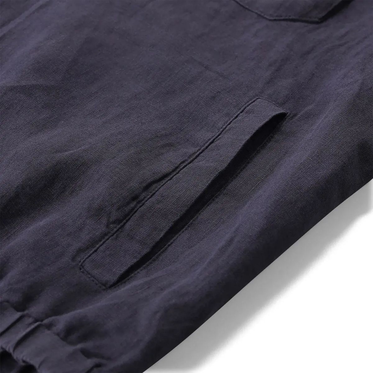 Leinenjacke mit Reißverschluss