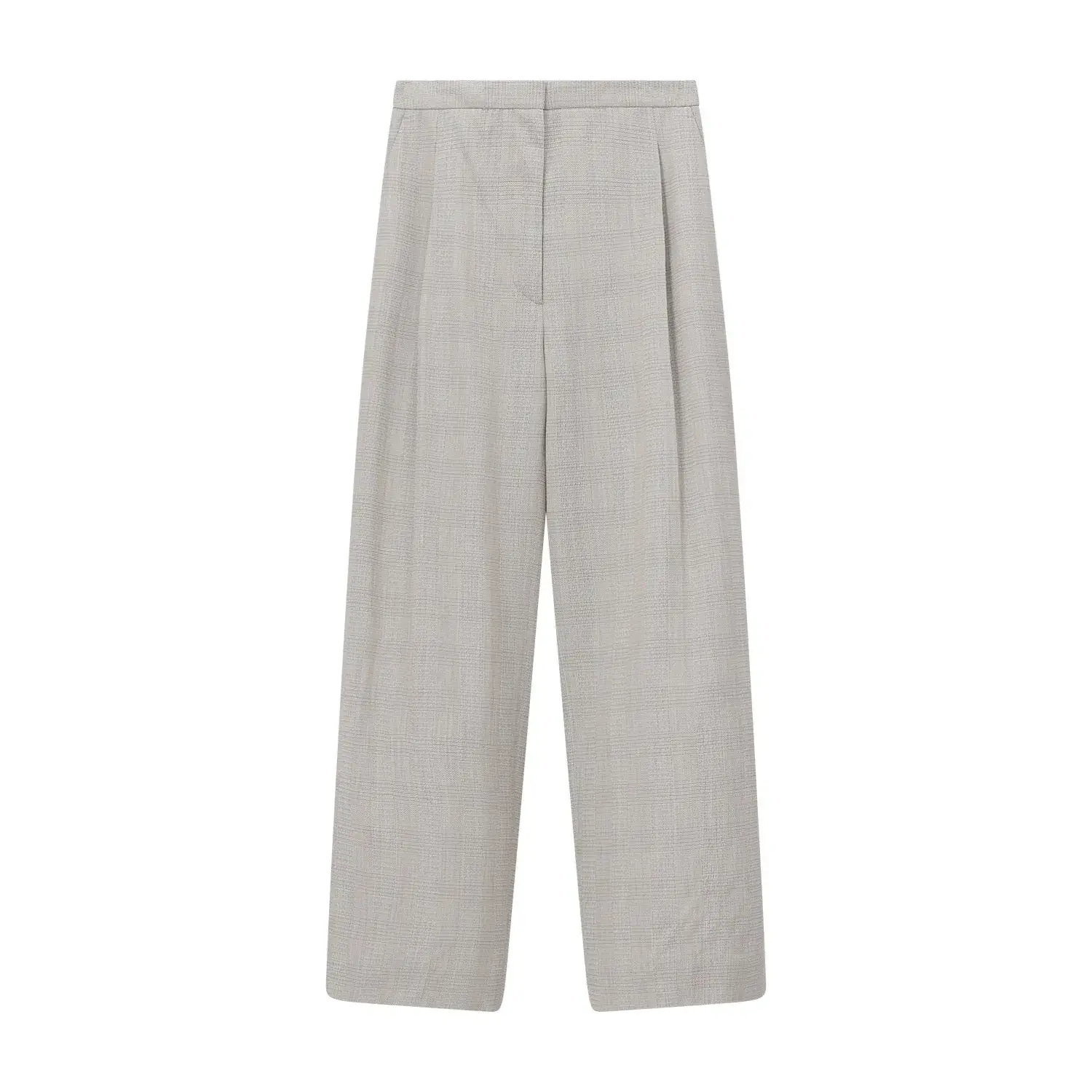 Weite Stoffhose aus Schurwollmischung