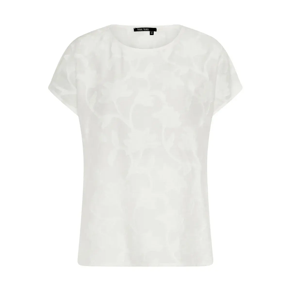 Elegante florale Fil Coupé Bluse