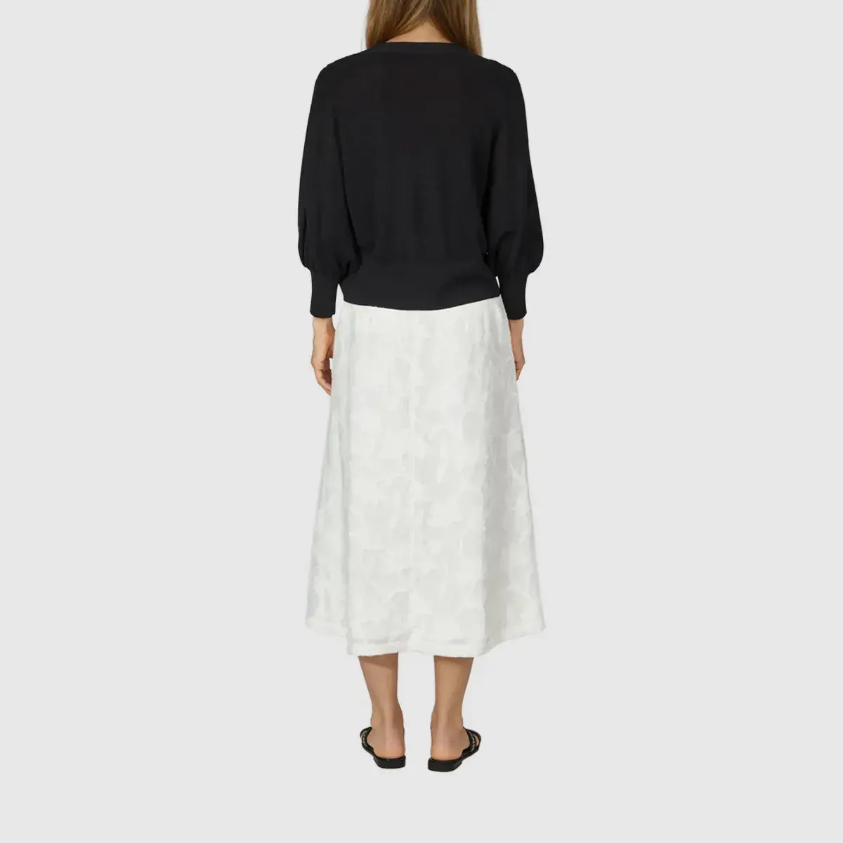 Strickjacke mit V-Ausschnitt und Fledermausärmeln