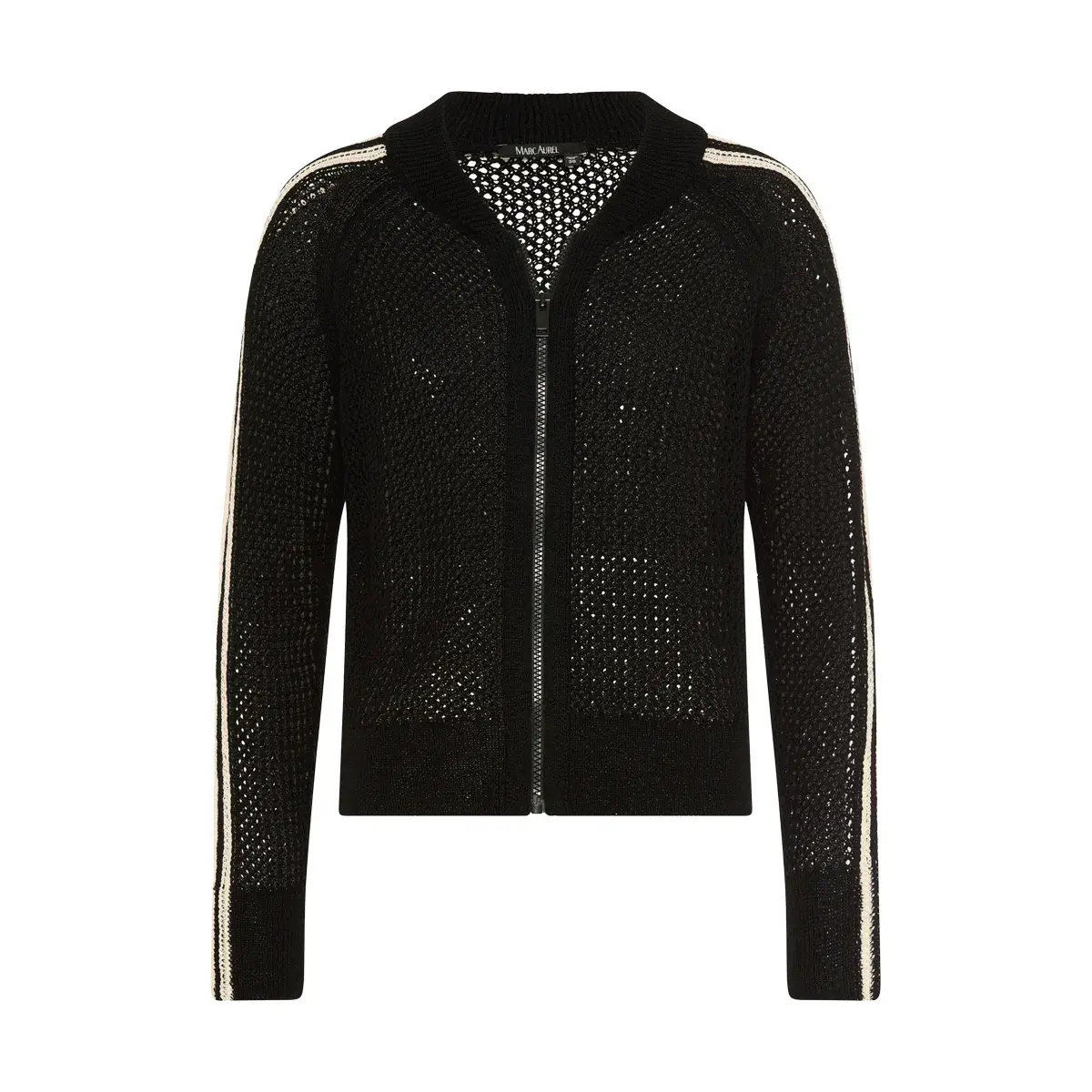 Sportliche Strickjacke mit Reißverschluss