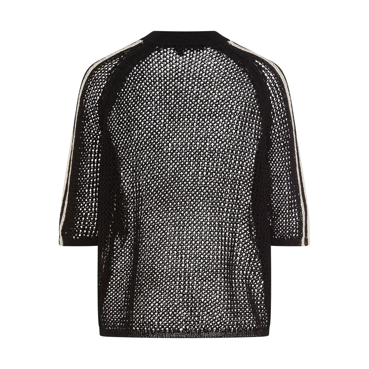 Gestreiftes Strickoberteil mit Raglanärmeln