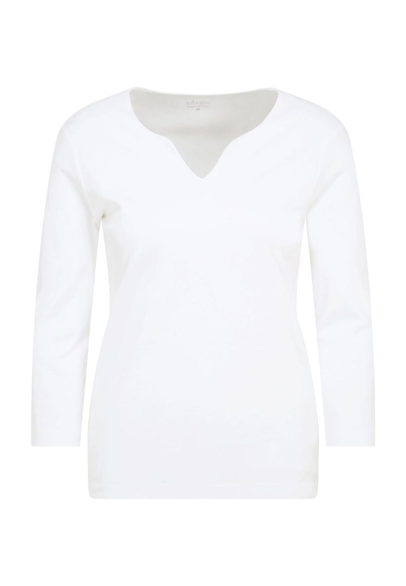 Klassisches Langarmshirt mit V-Ausschnitt