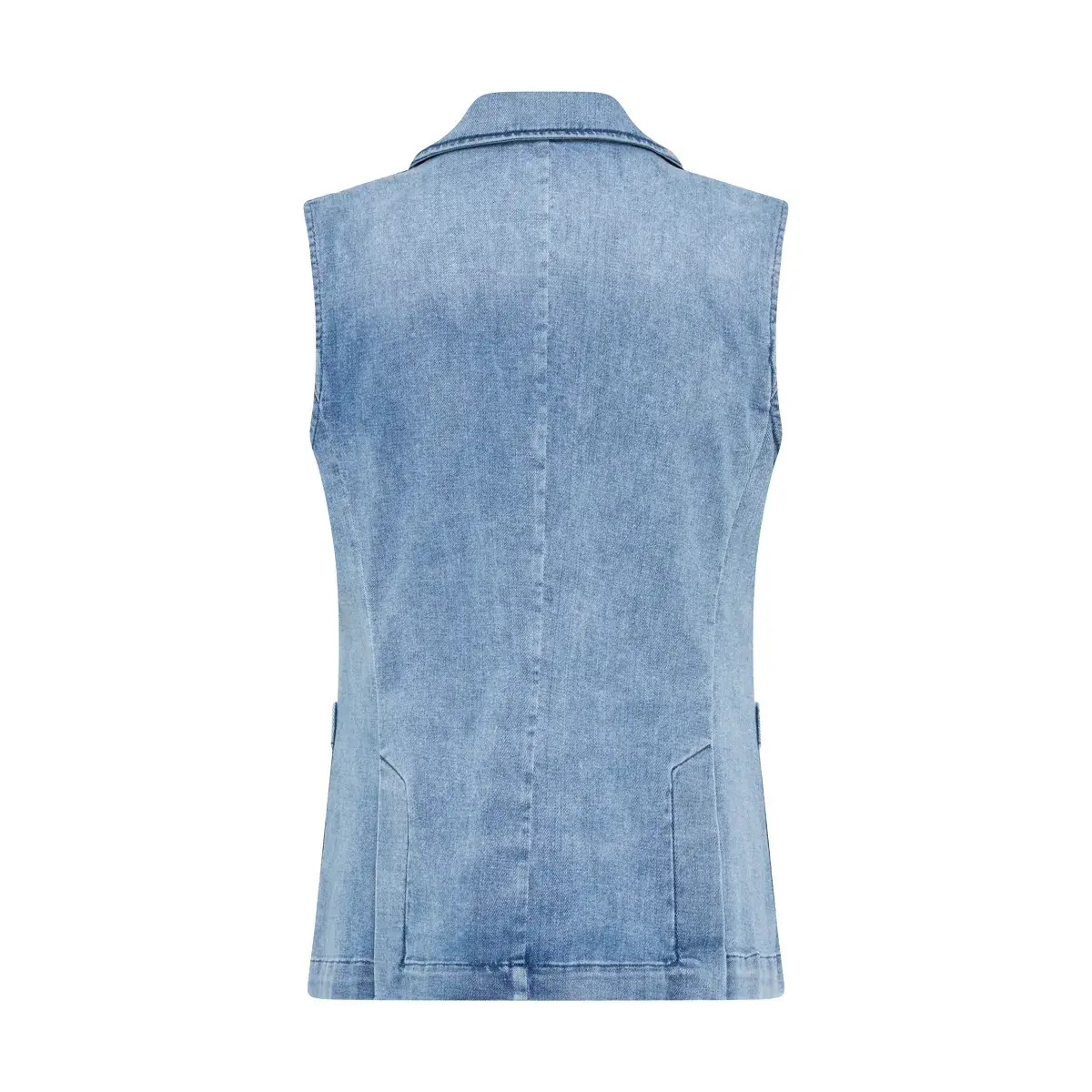 Doppelreihige Jeansweste