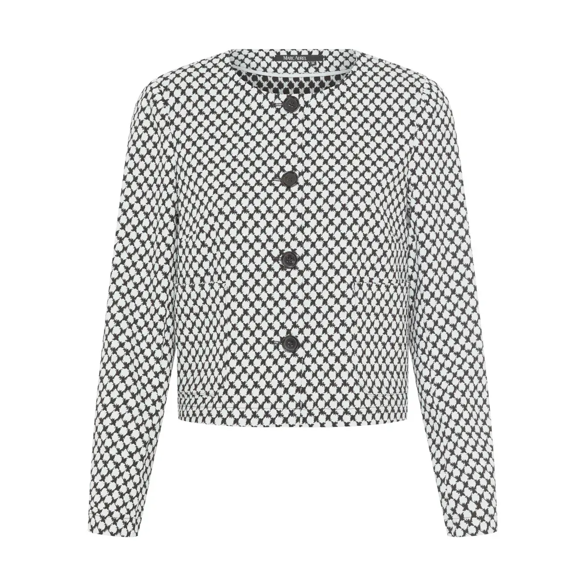 Strukturierter Jacquard Strickblazer
