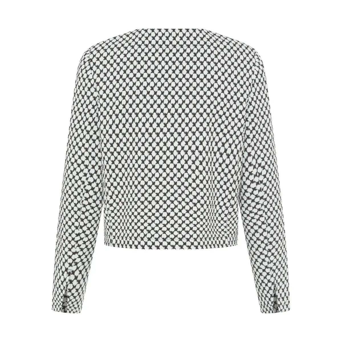 Strukturierter Jacquard Strickblazer