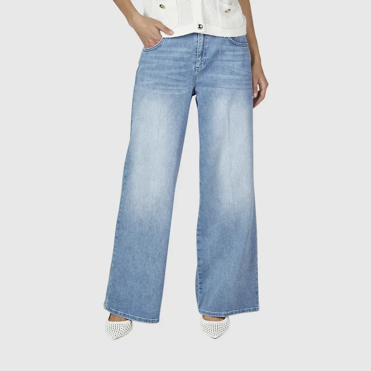 Weitgeschnittene Jeans aus Denim