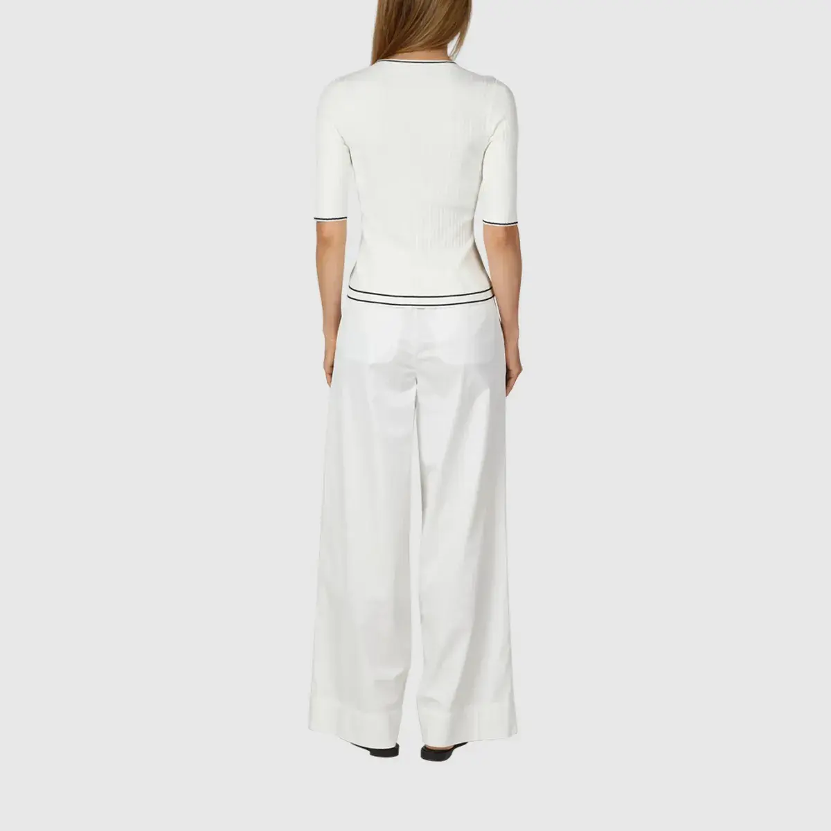 Weite Baumwoll-Twill Hose
