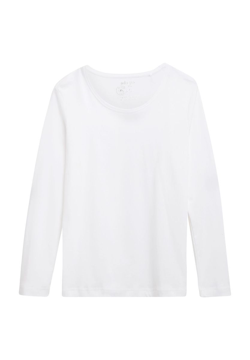 Essentielles Langarmshirt mit Rundhalsausschnitt