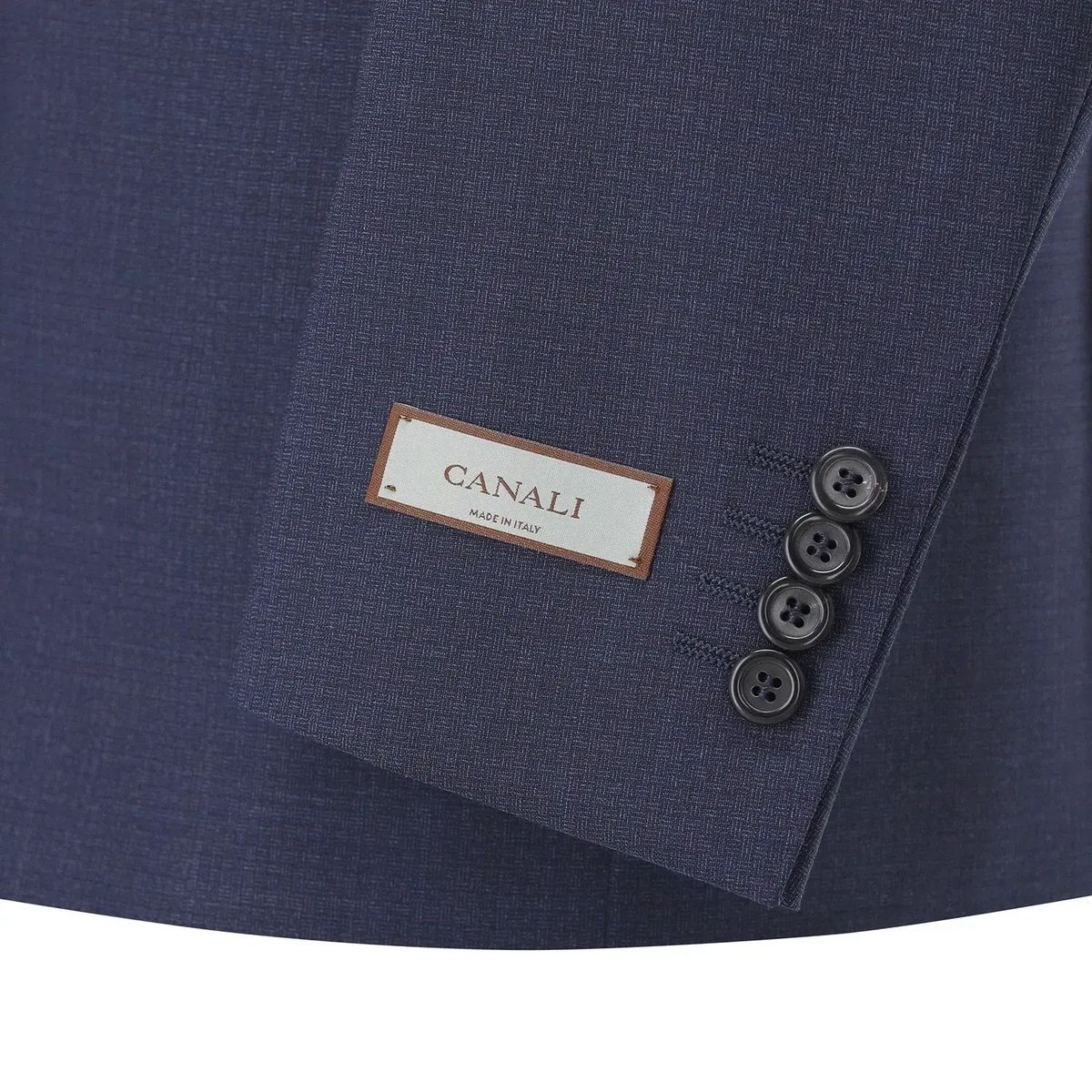 Eleganter blauer zweiteiliger Wollanzug