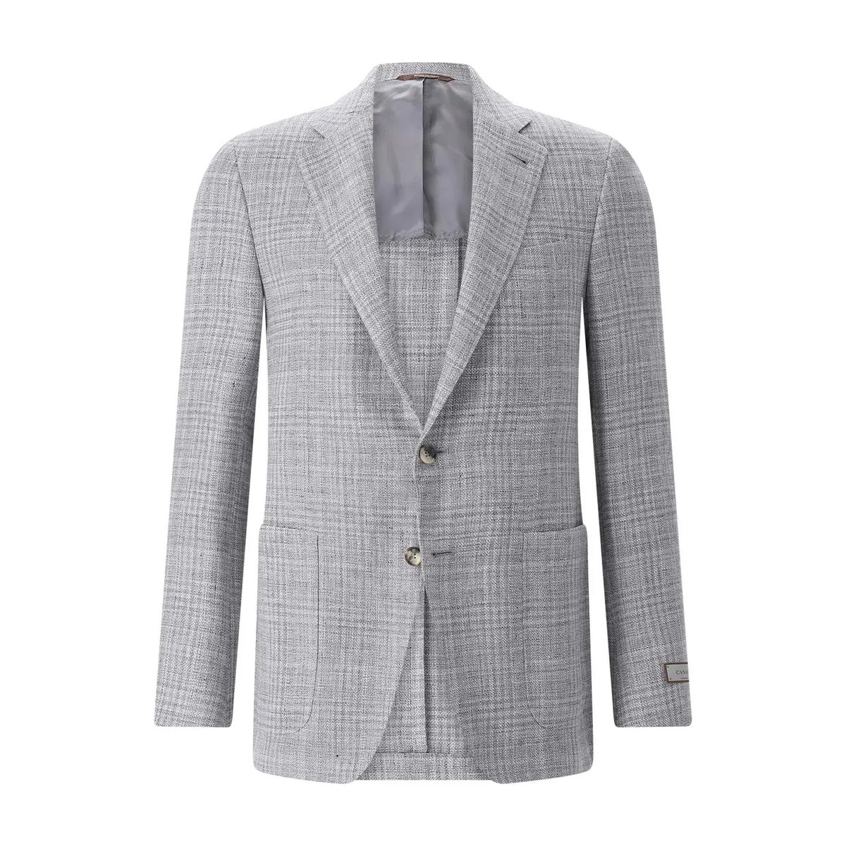 Grauer Woll-Leinen Kei Blazer